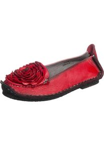 Laura Vita, Damen Ballerinas 'Viviane', Rot / Schwarz