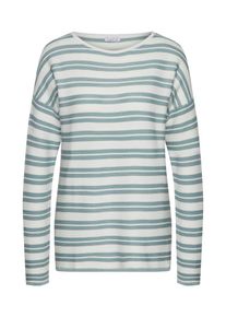 re.draft, Damen Pullover, Hellblau / Weiß