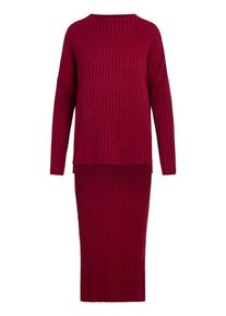 Apart, Damen Pullover und Strickrock, Rot