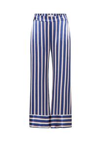 Nümph NÜMPH, Damen Hose 'AVONLEA', Blau / Weiß
