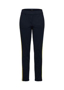 Opus, Damen Stoffhose, Nachtblau / Himmelblau / Gelb