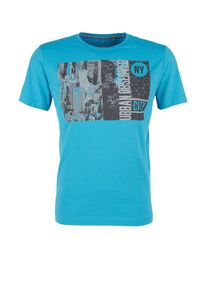 s.Oliver RED LABEL, Herren Shirt, Hellblau / Anthrazit