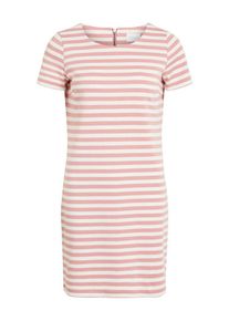 Vila, Damen Jerseykleid 'VITinny New', Rosa / Weiß
