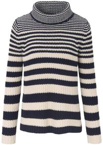 Basler, Damen Pullover, Creme / Kobaltblau