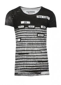 Trueprodigy, Herren T-Shirt 'Epic', Schwarz / Wei&szlig;