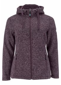 Polarino, Damen Fleecejacke, Aubergine