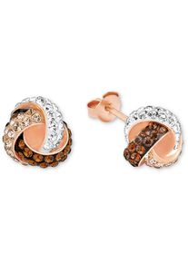 Amor, Damen Ohrstecker mit Swarovski Kristallen, Rosegold