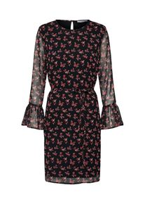 Pieces, Damen Kleid, Pastellrot / Schwarz