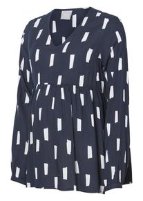MAMALICIOUS, Damen Umstandsbluse, Nachtblau / Weiß
