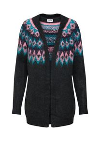Noisy may, Damen Cardigan, Anthrazit / Mischfarben