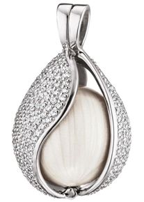 Engelsrufer, Damen Kettenanhänger 'Love of Heaven, Himmelsträne, ERP-20-TEAR-BIZI' (Set, 2 tlg., inkl. Klangkugel), Silber