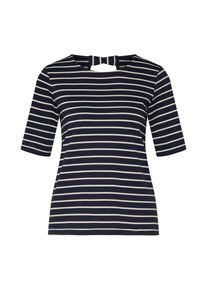 Véro Moda VERO MODA, Damen Shirt 'VMHANNE', Nachtblau / Weiß
