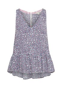 Review, Damen Top, Taubenblau