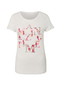 Tom Tailor, Damen T-Shirt, Pink / Pitaya / Weiß
