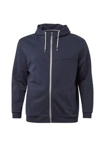 Tom Tailor Denim, Herren Sweatjacke, Nachtblau / Weiß