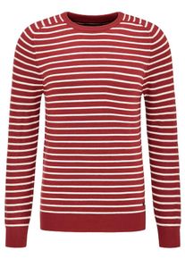 PETROL INDUSTRIES, Herren Pullover, Rot / Wei&szlig;