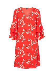 Véro Moda VERO MODA, Damen Kleid 'LALA', Grün / Rot / Weiß