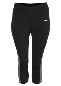 Kangaroos, Damen 3/4-Funktions-Tights, Graumeliert / Schwarz