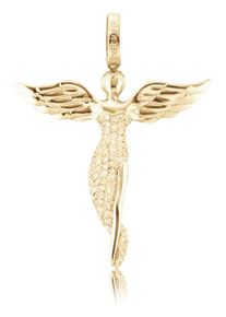 Engelsrufer, Damen Halsschmuck: Anhänger ohne Kette mit Zirkonia 'Engel, ERP-ANGEL-G', Silber