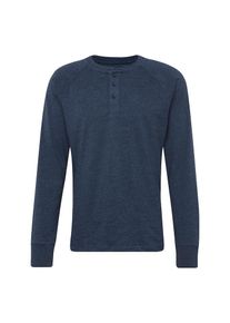 GAP, Herren Langarmshirt 'LS ATHL MARL HENLEY', Blaumeliert