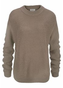Boysen's BOYSEN'S, Damen Rundhalspullover, Braun