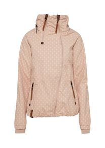 Naketano, Damen Jacke 'Rand der Gesellschaft', Rostbraun / Altrosa / Wei&szlig;
