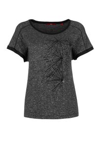 s.Oliver RED LABEL, Damen Shirt, Schwarz / Schwarzmeliert