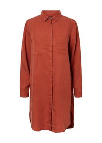 Pieces, Damen Blusenkleid, Rostrot