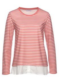 Cheer, Damen Sweatshirt, Ros&eacute; / Wei&szlig;