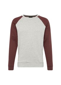 Only & Sons Only & Sons, Herren Sweatshirt 'onsWFCAMP RAGLAN CREW', Grau / Weinrot