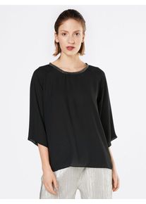 soyaconcept, Damen Chiffon Bluse 'SC-CEMRE 102', Schwarz
