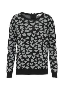 Esprit, Damen Pullover 'dotted', Schwarz