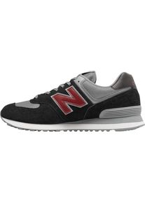 New Balance, Herren Sneaker 'ML 574', Grau / Feuerrot / Schwarz