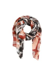 Sandwich, Damen Schal, Orange / Rot / Schwarz / Weiß