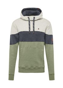 alife and kickin, Herren Sweatshirt 'KING', Blau / Hellgrau / Grün