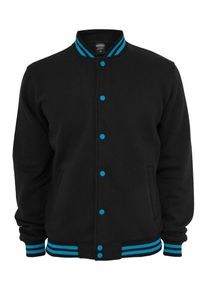 Urban Classics, Herren Sweatjacket, Hellblau / Schwarz