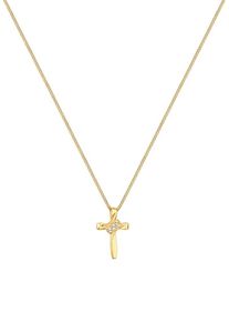 Elli, Damen Kette 'Kreuz', Gold