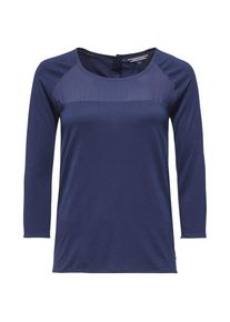 Tommy Hilfiger, Damen Shirt 'CAITLIN ROUND-NK TOP 3/4 SLV', Dunkelblau