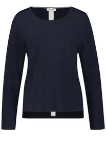 Gerry Weber, Damen Pullover, Nachtblau / Weiß