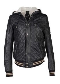 Maze, Damen Lederblouson 'Camara', Creme / Schwarz
