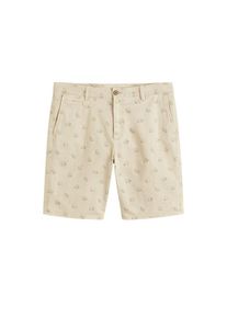 Mango Man, Herren Shorts 'Tinos4-h', Beige / Schwarz