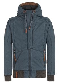 Naketano, Herren Jacke 'Pablo Powder', Taubenblau / Dunkelgrau