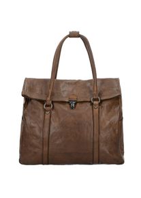 Campomaggi, Damen Geranio Shopper Tasche Leder 36 cm, Braun