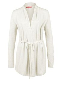 s.Oliver RED LABEL, Damen Feiner Wickel-Cardigan, Beigemeliert
