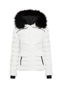 Superdry, Damen Jacke'GLACIER BIKER ', Schwarz / Weiß