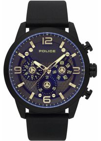 Police, Herren Multifunktionsuhr 'KEY WEST, PL15415JSB.02', Blau / Gold / Schwarz