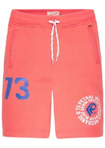 PETROL INDUSTRIES, Shorts, Royalblau / Orangerot / Wei&szlig;