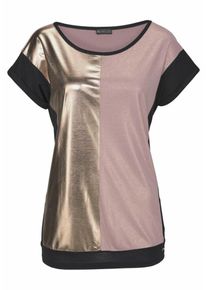 Laura Scott, Damen T-Shirt, Gold / Schwarz