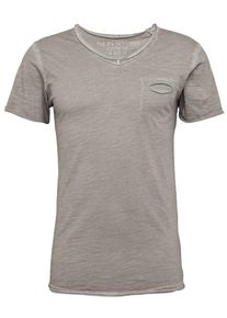 Key Largo, Herren T-Shirt 'Soda' mit V-Ausschnitt, Grau