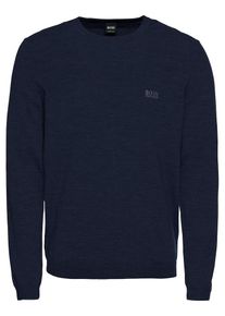 BOSS, Herren Wollpullover, Navy